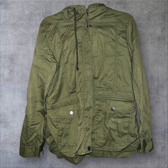 BP Green Utility Jacket with Hood - Picture 1 of 5